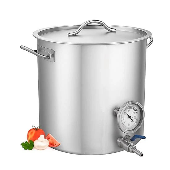 סיר 50 ליטר עם מדחום וברז נירוסטה