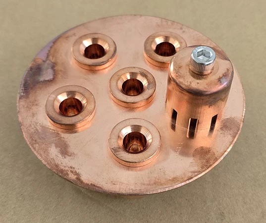 צלחת נחושת 4 אינטש