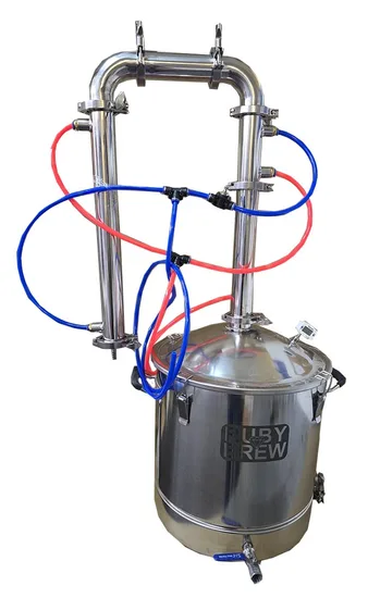 מערכת זיקוק עם סיר 50 ליטר וצוואר זיקוק מתקדם